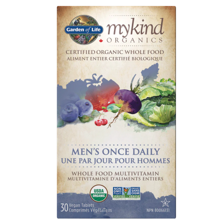 Garden of Life Mykind Organics Multivitamin Men's Once Daily 30 Vegi Tablet | Unbeatable Prices, Daily Deals | VITASHOP