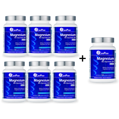 Magnesium Bis-Glycinate 200 Gentle 120 Vegi Capsules | Safest & Easiest Shopping Vitamins Online | VITASHOP