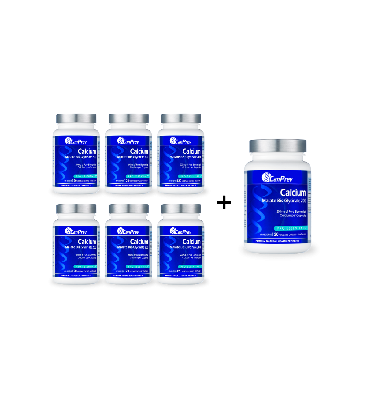 Calcium Malate Bis-Glycinate 200 120 Vegi Capsules | Safest & Easiest Shopping Vitamins Online | VITASHOP