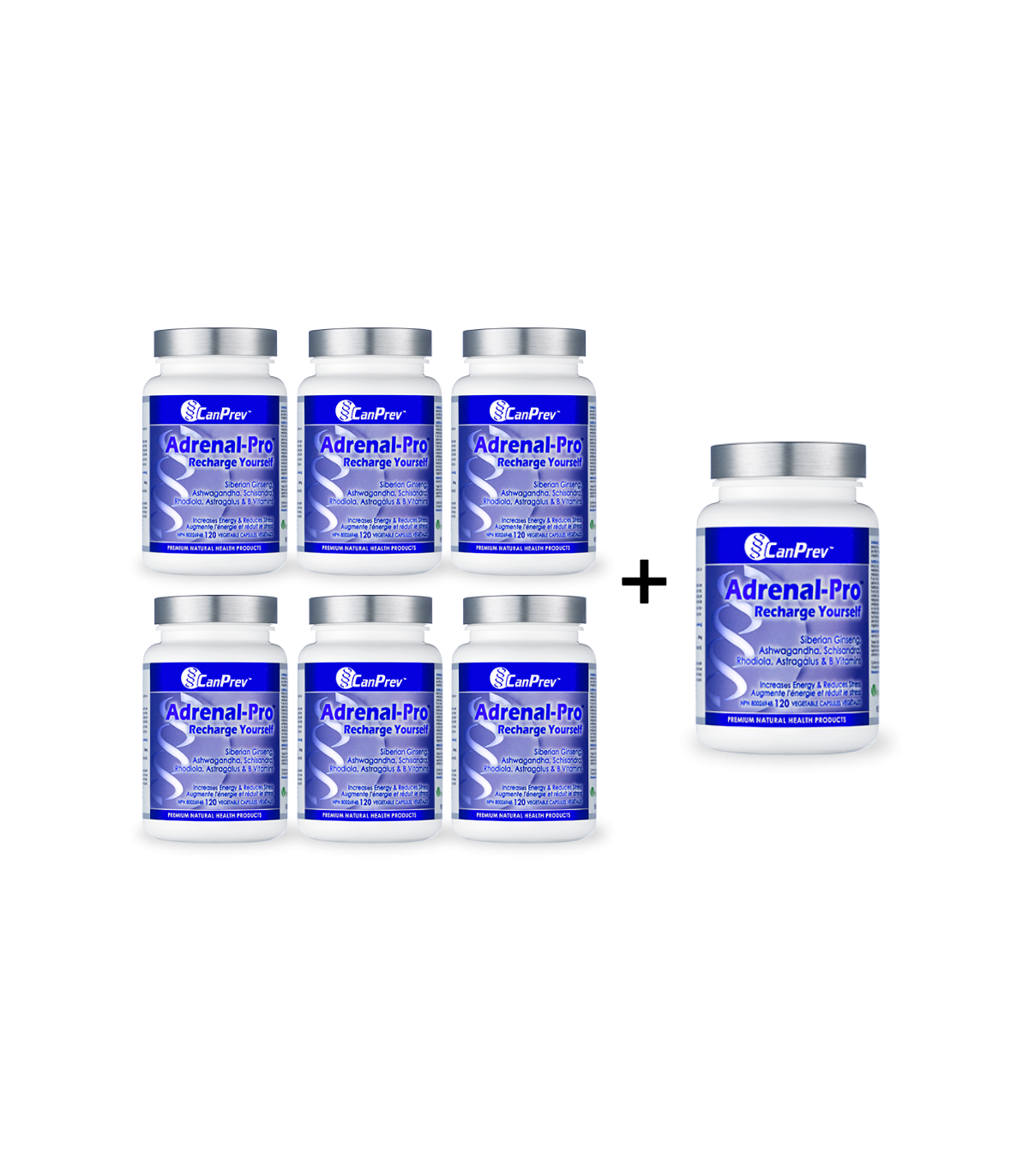 CanPrev Adrenal-Pro Recharge Yourself 120 Vegi Capsules | Unbeatable Prices, Daily Deals | VITASHOP
