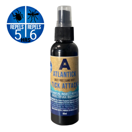 Tick AttackTM 식물 곤충 Repellent 60ml - 천연 야외 스프레이