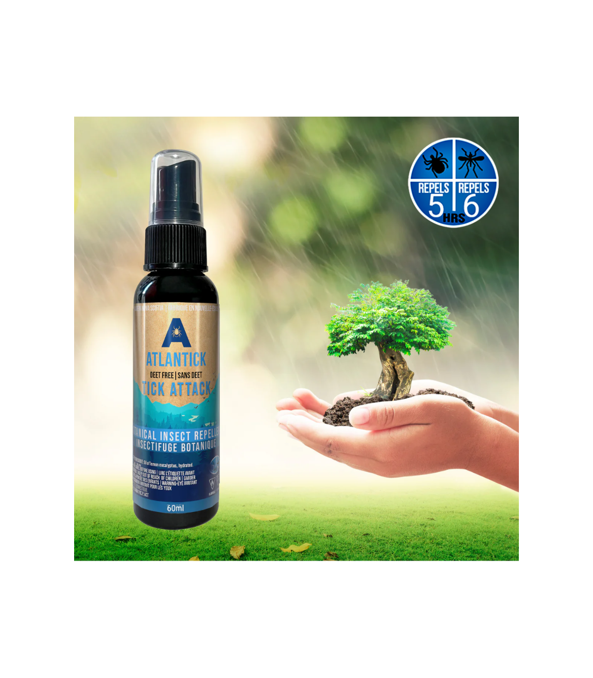 Tick AttackTM 植物抗虫剂 60ml - 自然户外面