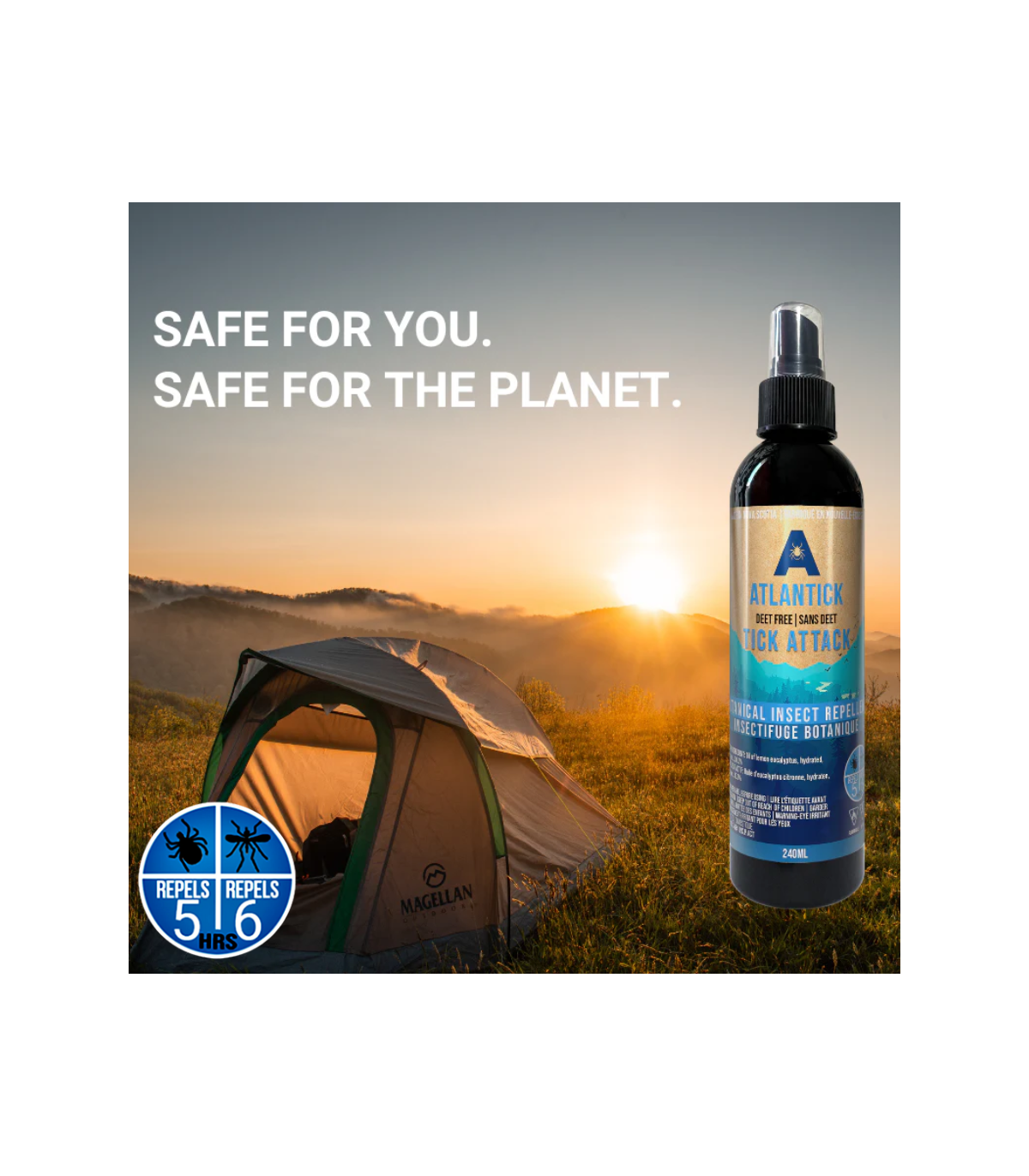 Tick AttackTM 植物抗虫剂 60ml - 自然户外面