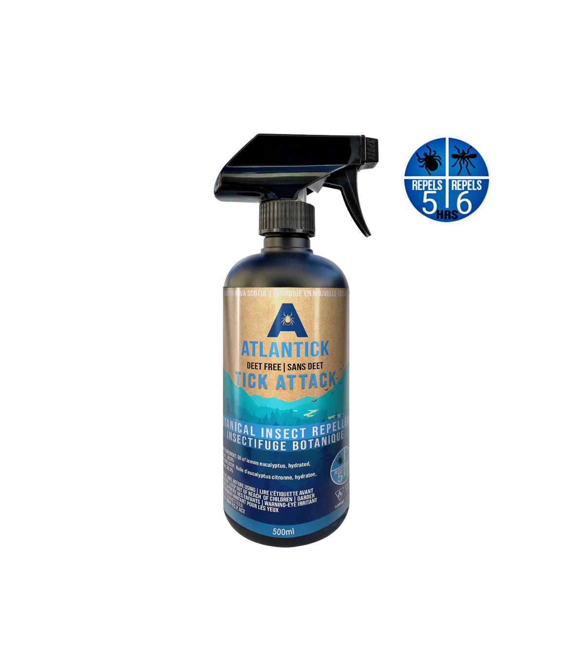 Tick AttackTM 식물 곤충 Repellent 60ml - 천연 야외 스프레이