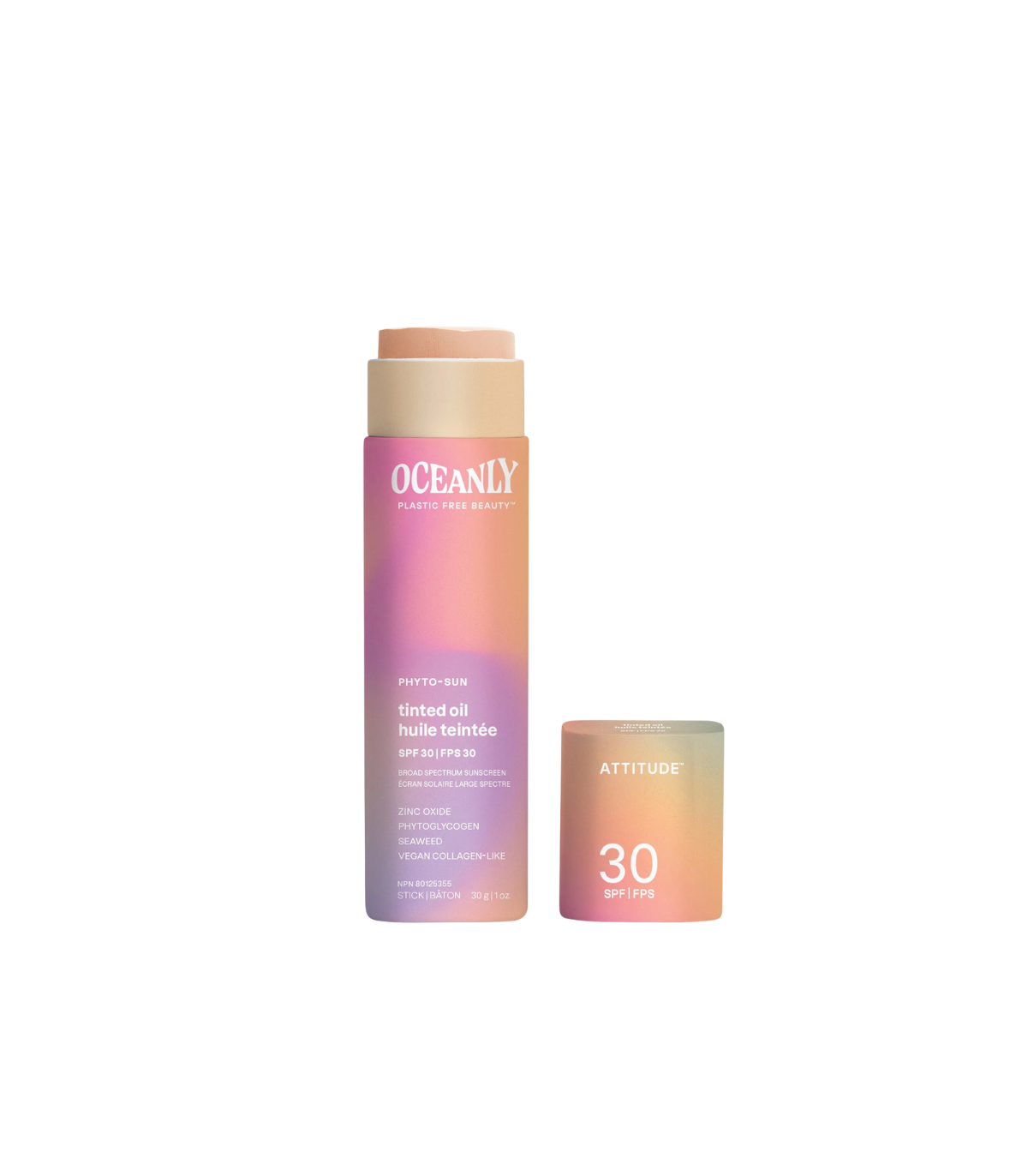 Attitude PHYTO-SUN Solid Tinted Oil SPF 30 with Zinc Oxide 30 g