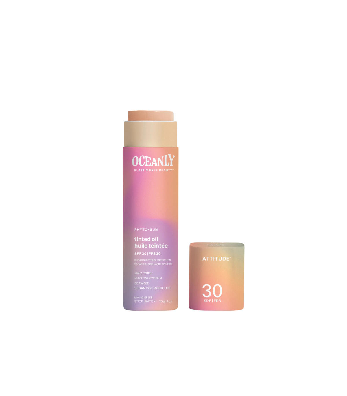 Attitude PHYTO-SUN Solid Tinted Oil SPF 30 with Zinc Oxide 30 g