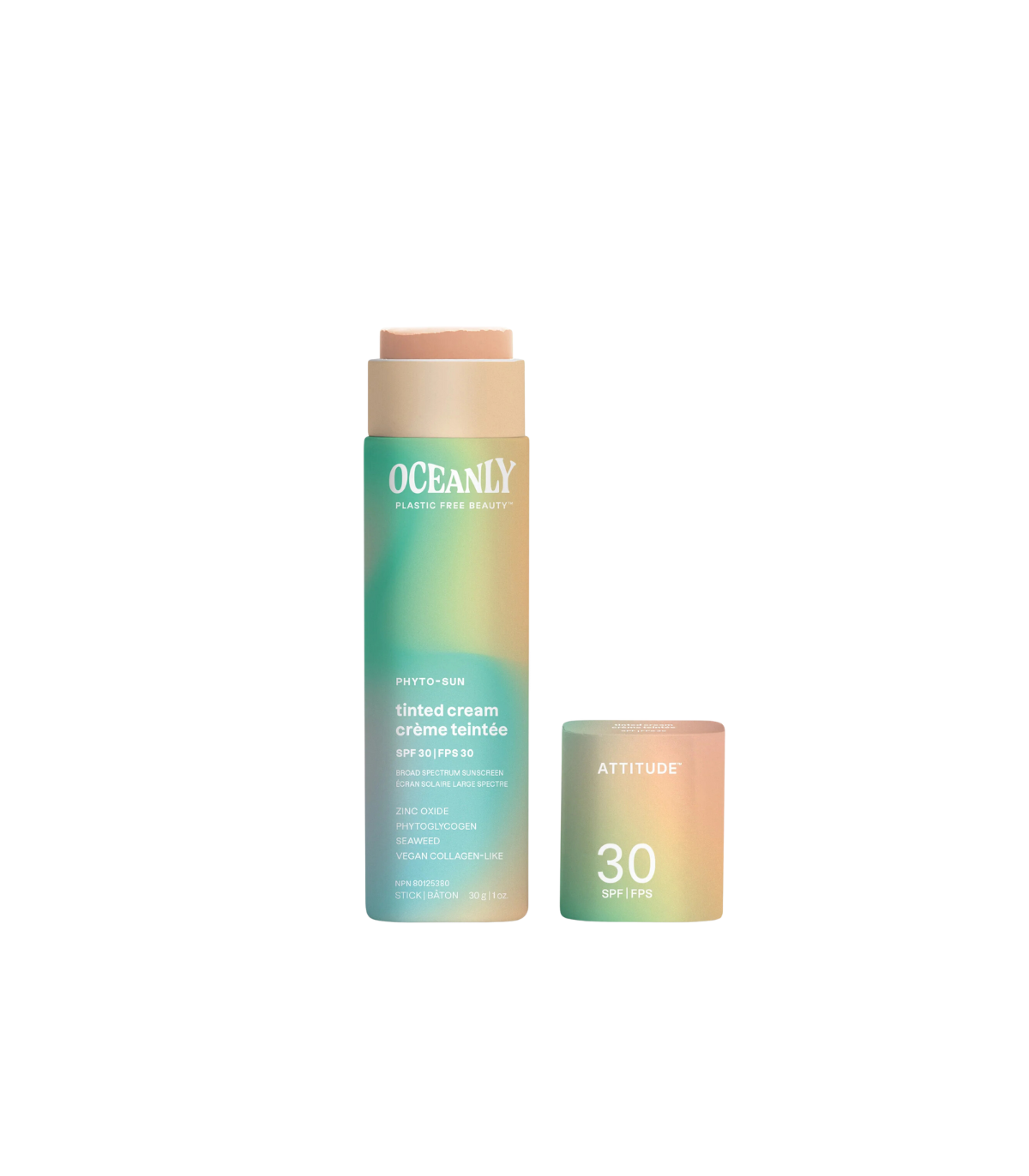 Attitude PHYTO-SUN Solid Tinted Cream SPF 30 with Zinc Oxide 30 g