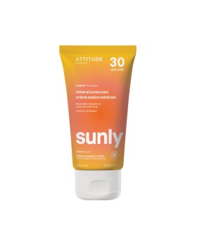Attitude Sunly 矿物防晒霜 SPF 30 热带 150 克