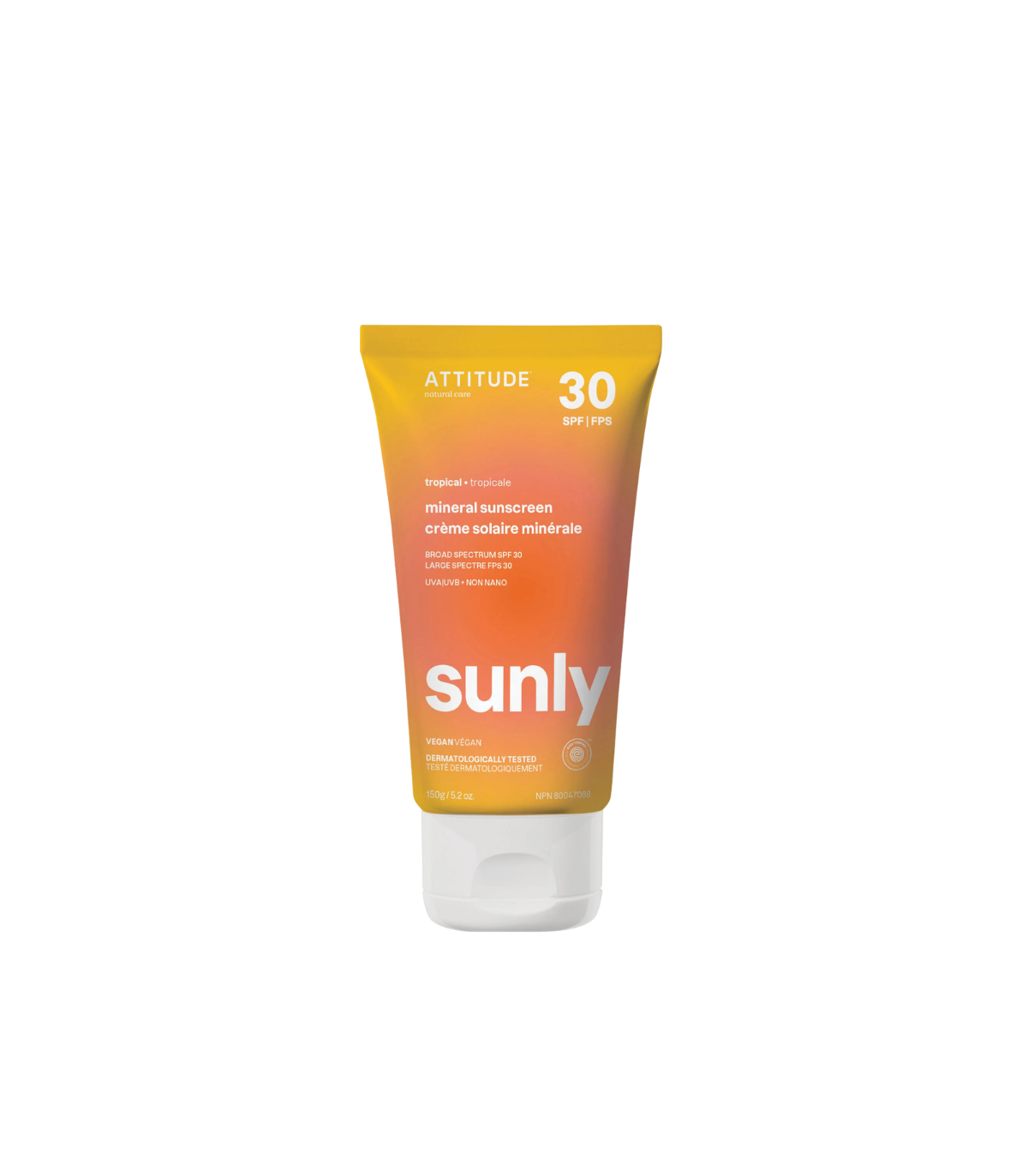 Attitude Sunly Mineral sunscreen SPF 30 Tropical 150 g