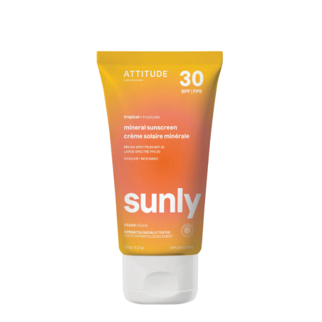 Attitude Sunly Mineral sunscreen SPF 30 Tropical 150 g