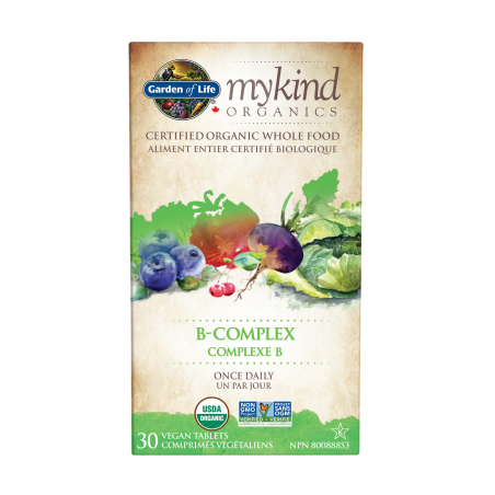 Mykind Organics B-Complex Once Daily 30 Vegi Tablet | Safest & Easiest Shopping Vitamins Online | VITASHOP
