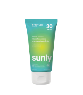 Attitude Sunly 矿物防晒霜 SPF 30 无香型 150 克