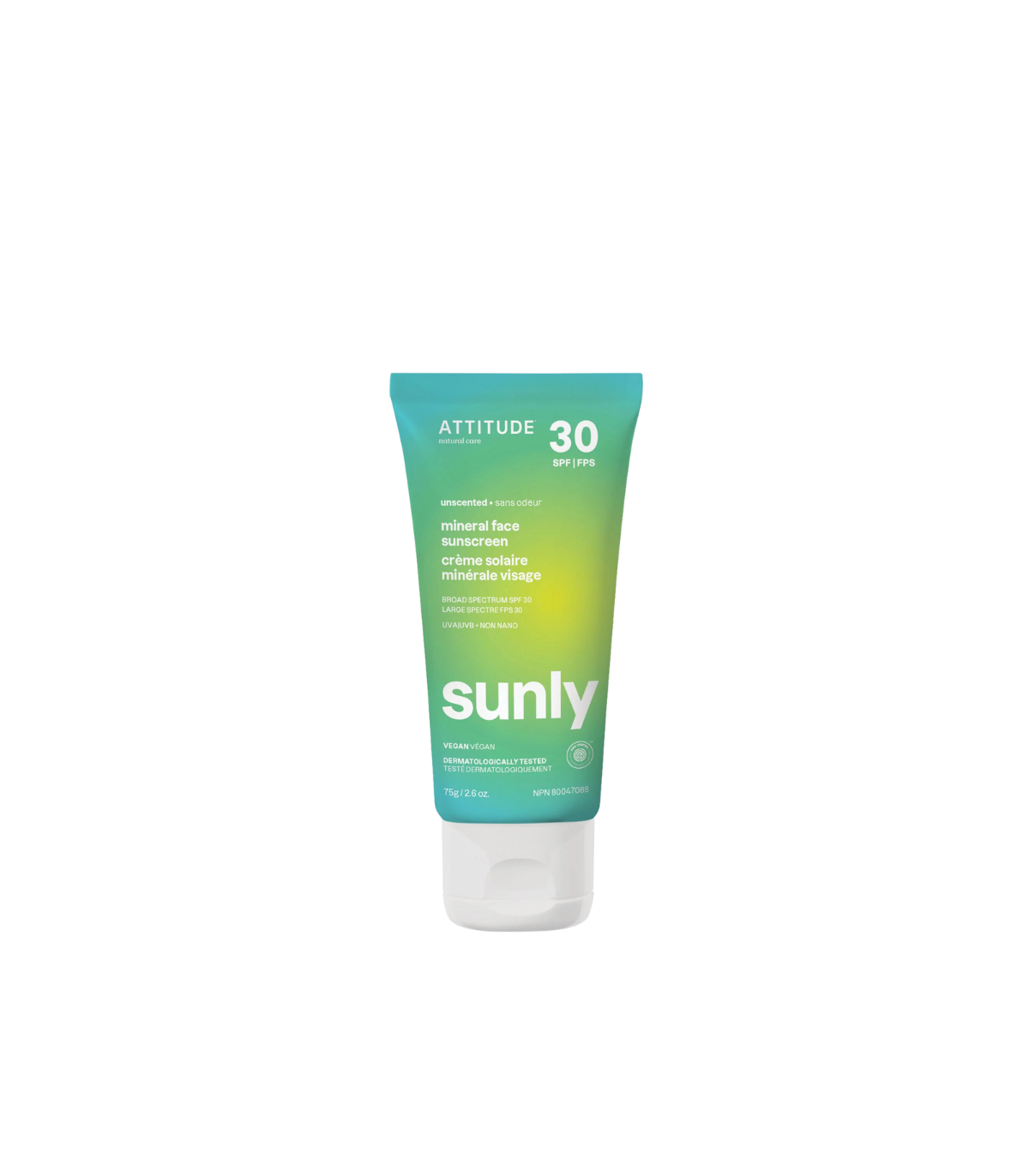 Attitude Sunly Mineral face sunscreen 75 g