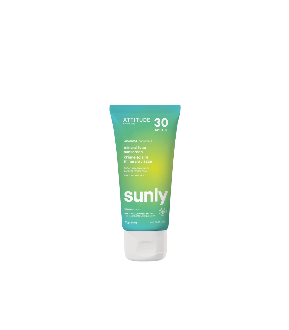 Attitude Sunly 矿物面部防晒霜 75 克