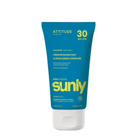 Attitude Sunly 儿童矿物防晒霜 SPF 30 150 克