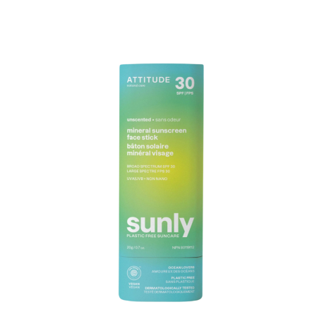 Attitude Sunly Mineral sunscreen face stick SPF 30 20 g