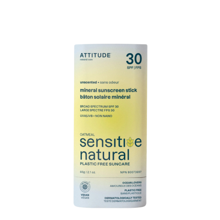 Attitude Mineral sunscreen stick for sensitive skin 60 g