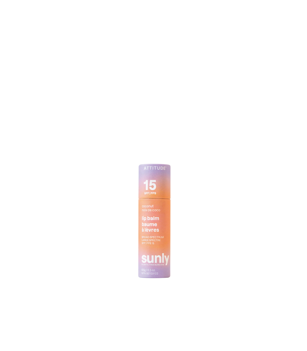 Attitude Sunly SPF 15 Lip Balm Coconut