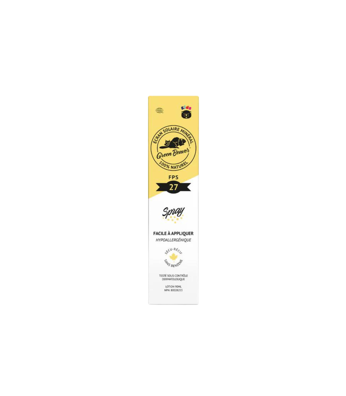 Green Beaver Co. 그린 비버 SPF 27 키즈 내추럴 선스크린 스프레이 90ml | 매일 업데이트되는 특가 상품 | VITASHOP