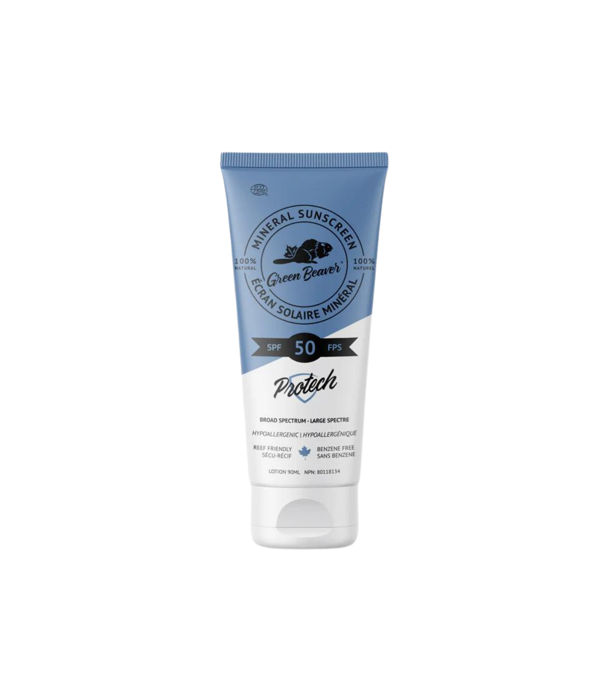 녹색 비버 SPF50 성인 선 스크린 로션 90 mL