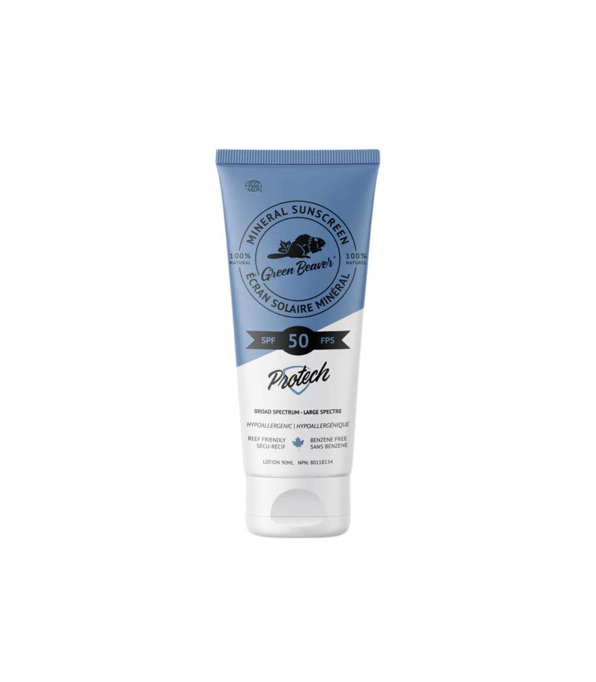 녹색 비버 SPF50 성인 선 스크린 로션 90 mL