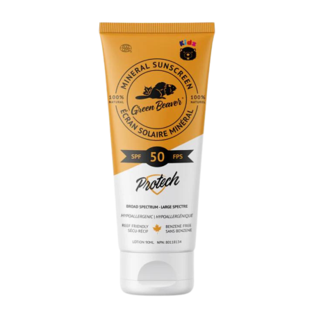 녹색 비버 SPF50 아이 선 스크린 로션 90 mL