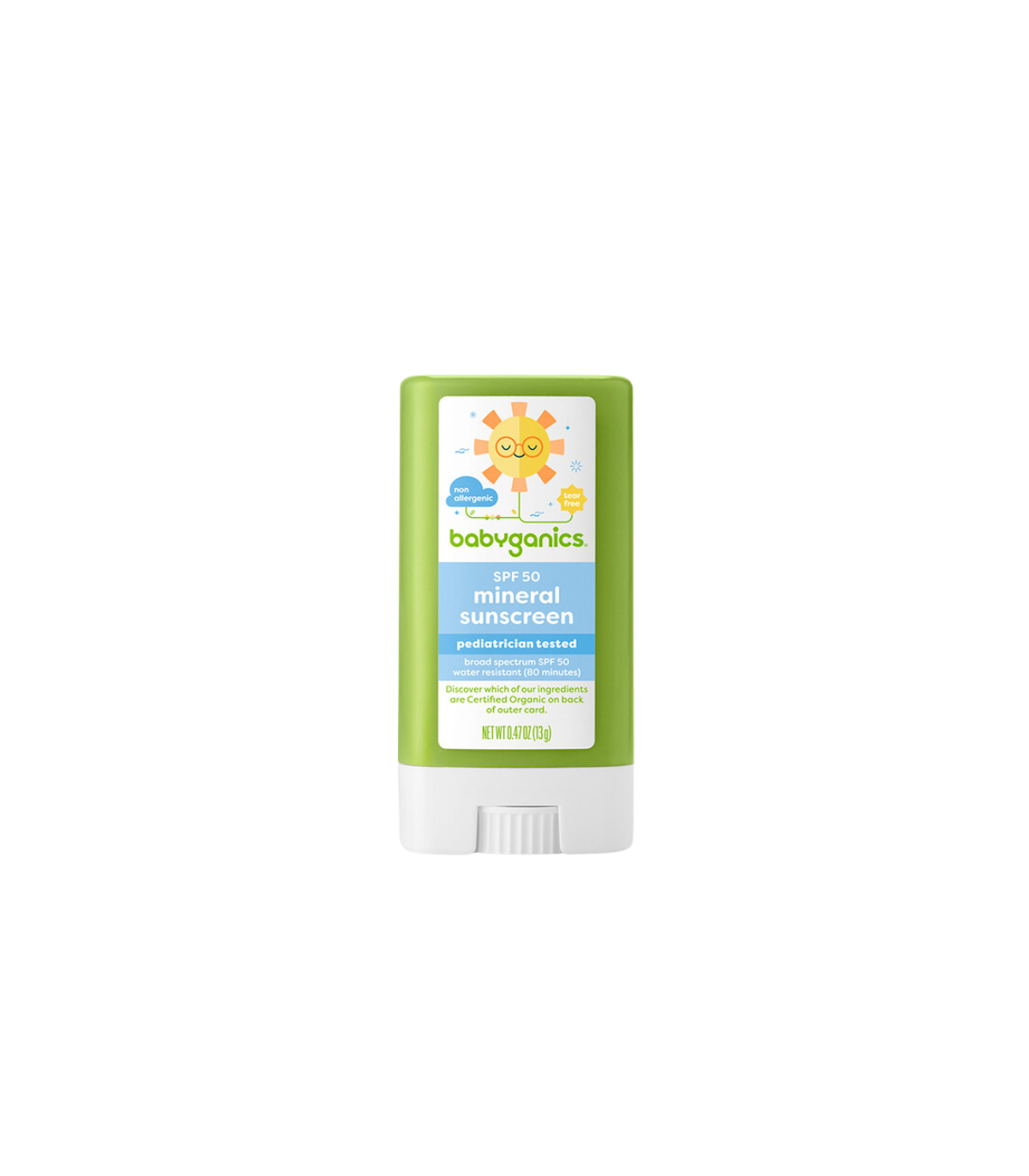 Babyganics 선 스크린 지팡이 SPF 50+ 13g