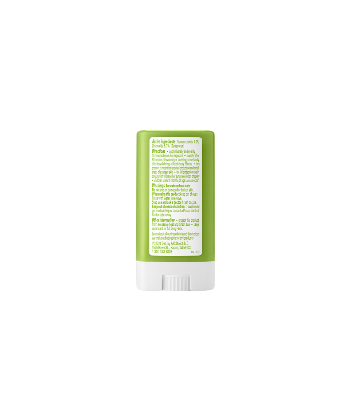Babyganics Sunscreen Stick SPF 50+ 13g