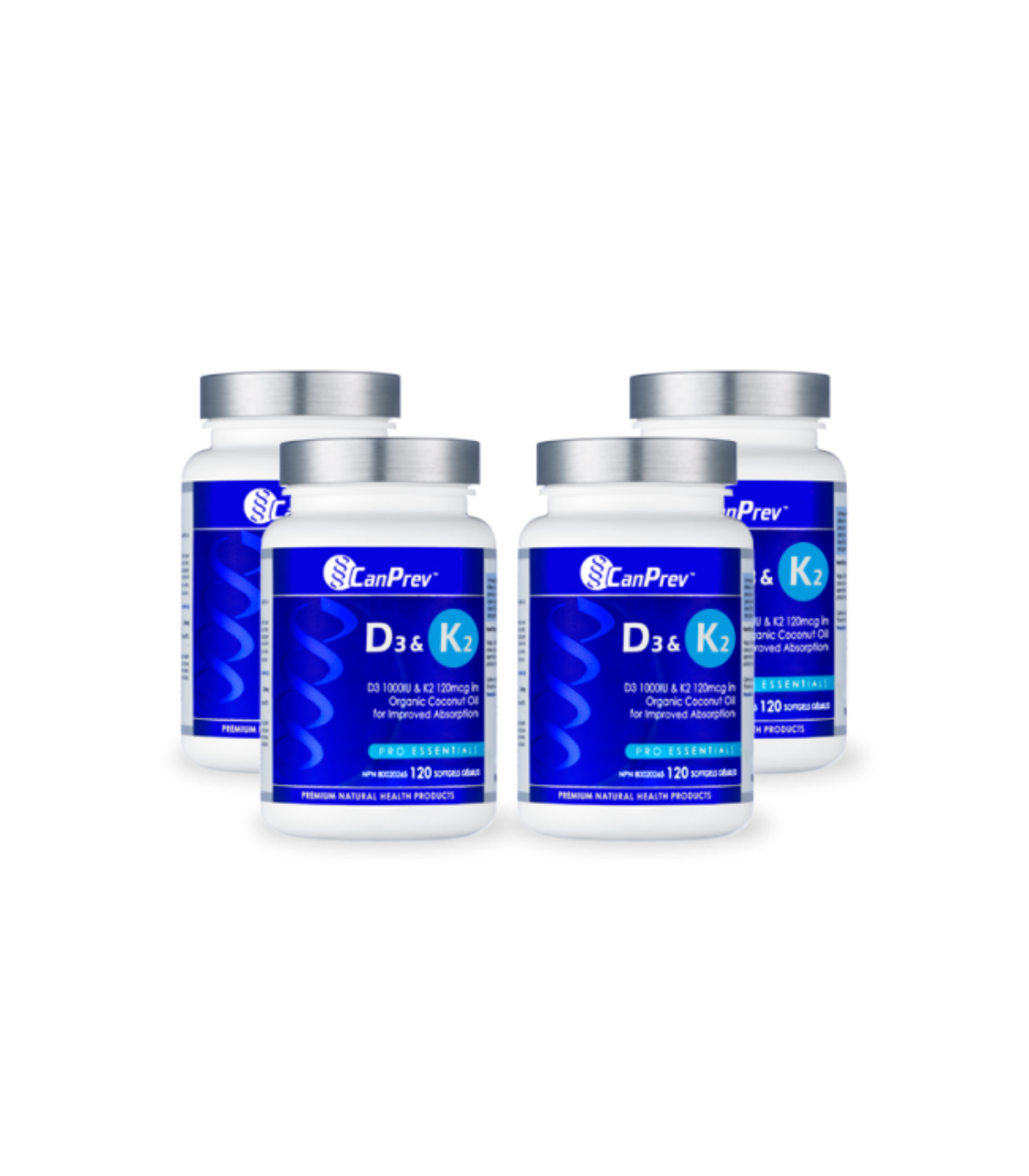 D3 & K2 Organic Coconut Oil 120 softgels | Safest & Easiest Shopping Vitamins Online | VITASHOP