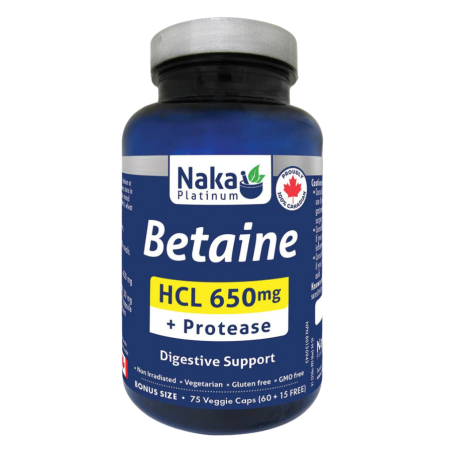 Naka Platinum Betaine HCL 75 vcaps