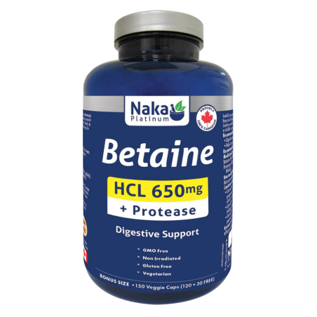 Naka Platinum Betaine HCL 150 vcaps