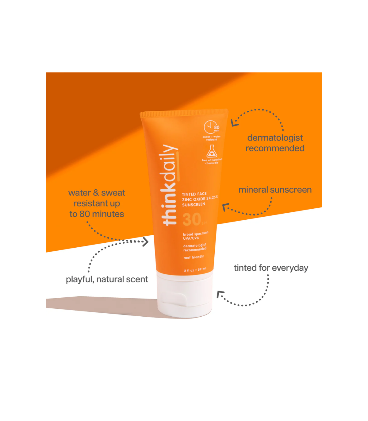 我想Sun 天然锡化SPF 30 Suncr 59 ml