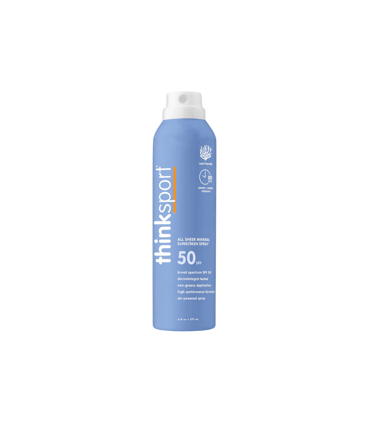 ThinkSun Thinksport 올 쉬어 미네랄 선스크린 스프레이 SPF 50 177ml
