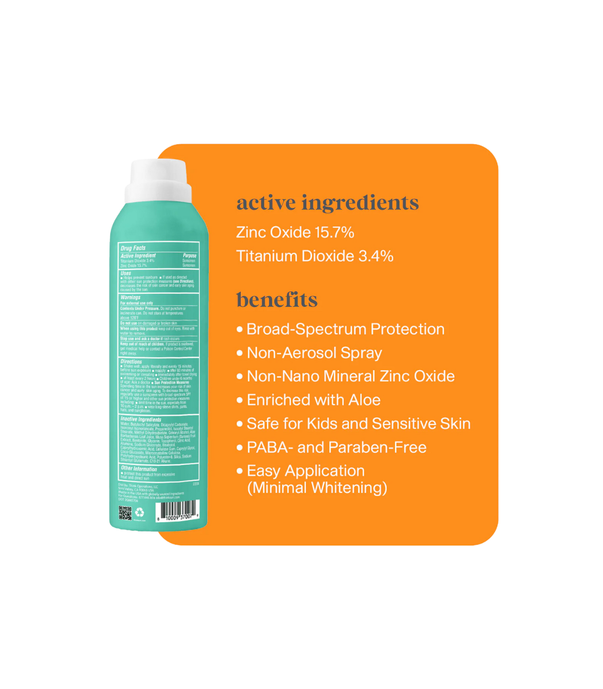 ThinkSun ThinkSport Kids SPF 50 모든 쉐어 광 선 스크린 스프레이 177 ml