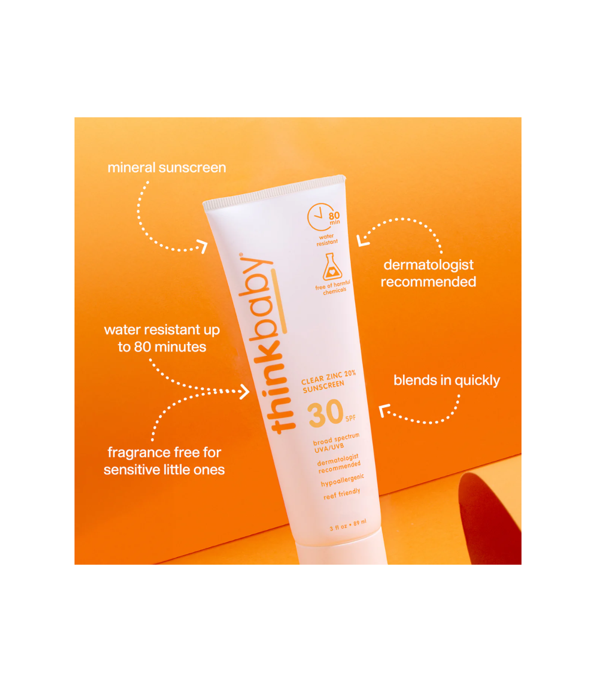 ThinkSun Thinkbaby Clear Zinc Sunscreen SPF 30 89 ml