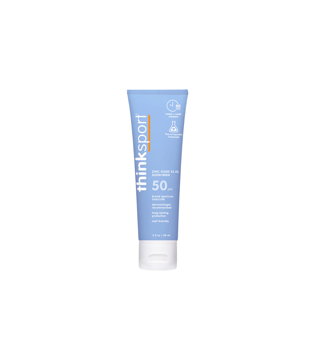 지원하다 태양 Thinksport 안전한 선 스크린 SPF 50+ 89 ml