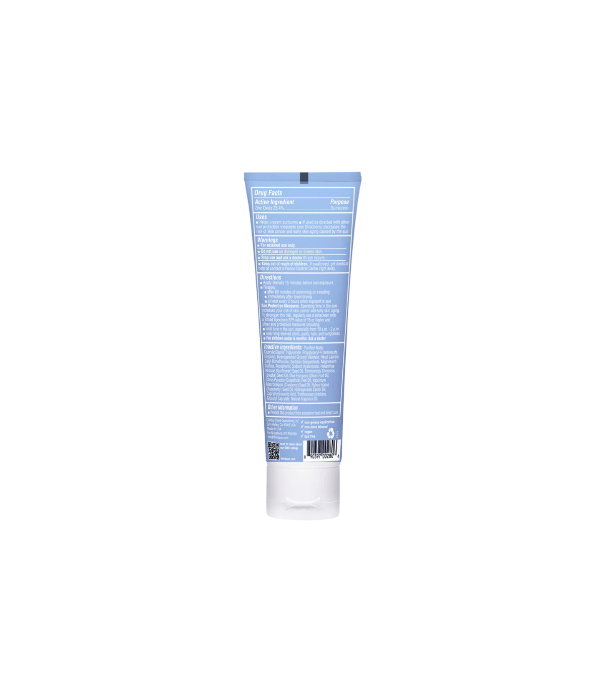 Thinksport Safe Sunscreen SPF 50+ 89 mL | Vitashop