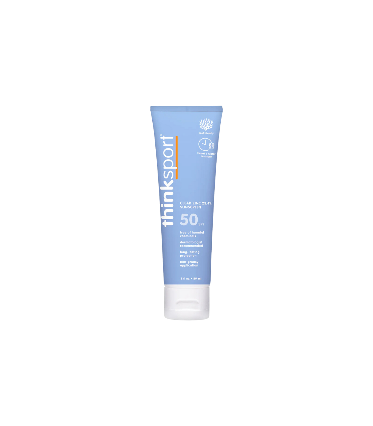 ThinkSun Thinksport SPF 50 Clear Zinc Sunscreen 89 ml
