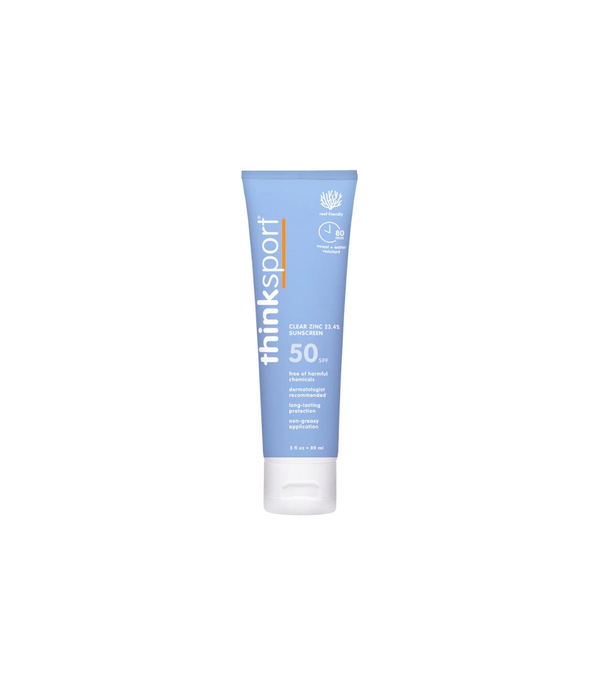 ThinkSun Thinksport SPF 50 클리어 아연 선 스크린 89 ml