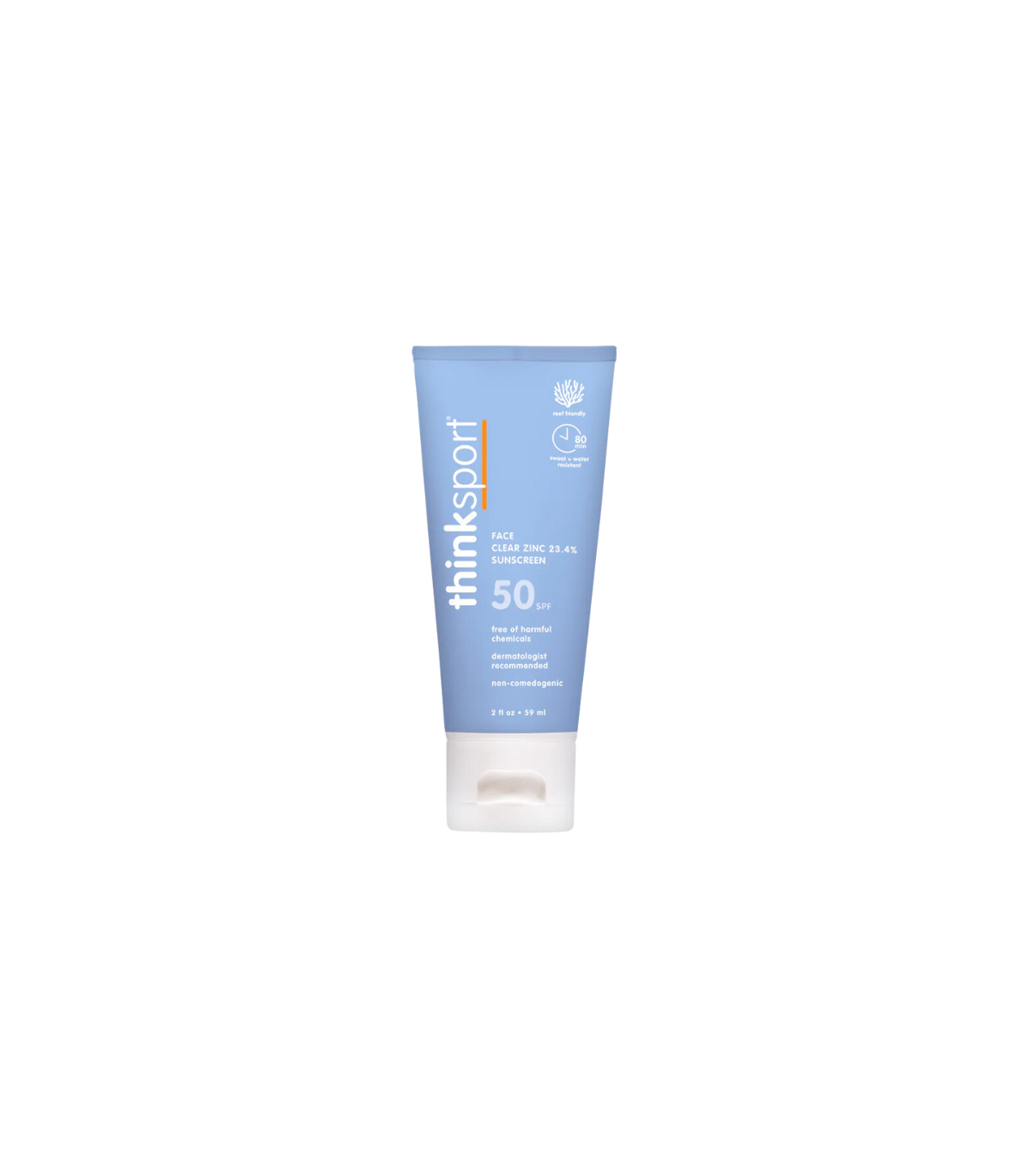 ThinkSun Thinksport SPF 50 透明锌面部防晒霜 59 毫升