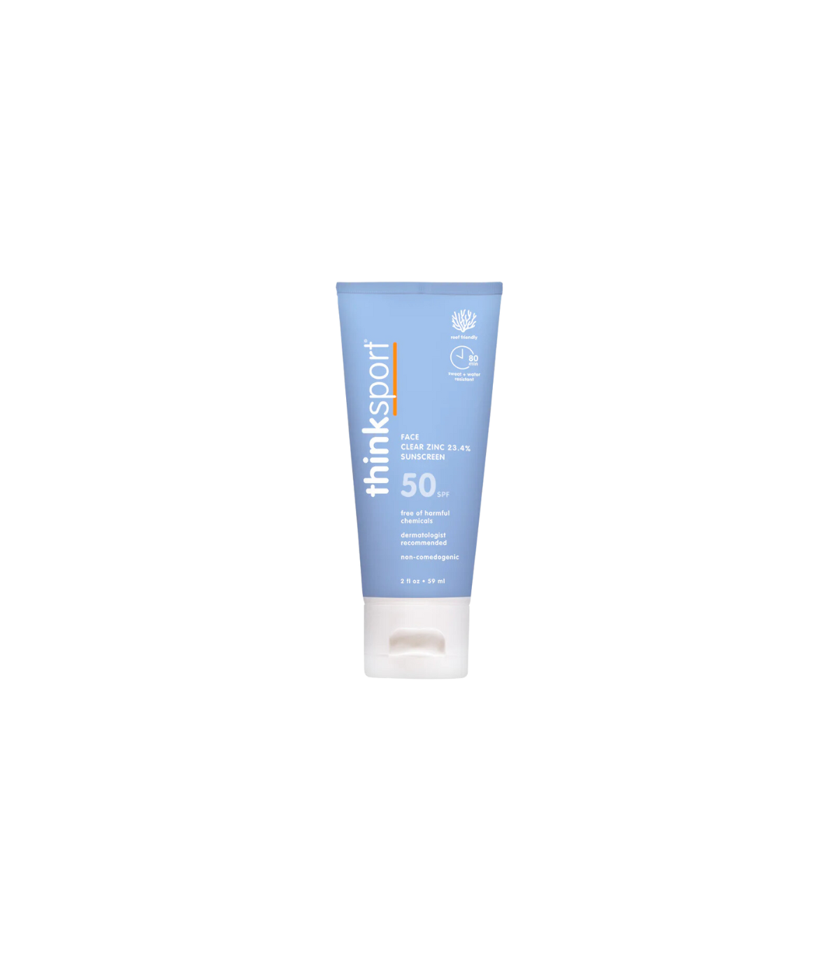 ThinkSun Thinksport SPF 50 Clear Zinc Face Sunscreen 59 ml