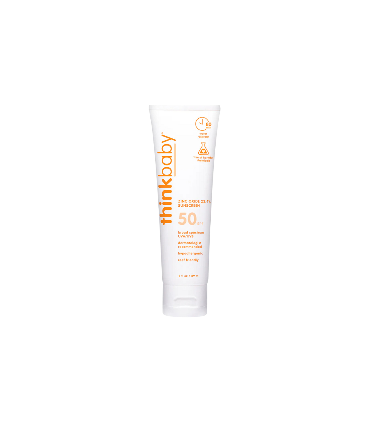 지원하다 태양 Thinkbaby 안전 선 스크린 SPF 50 + 89 ml