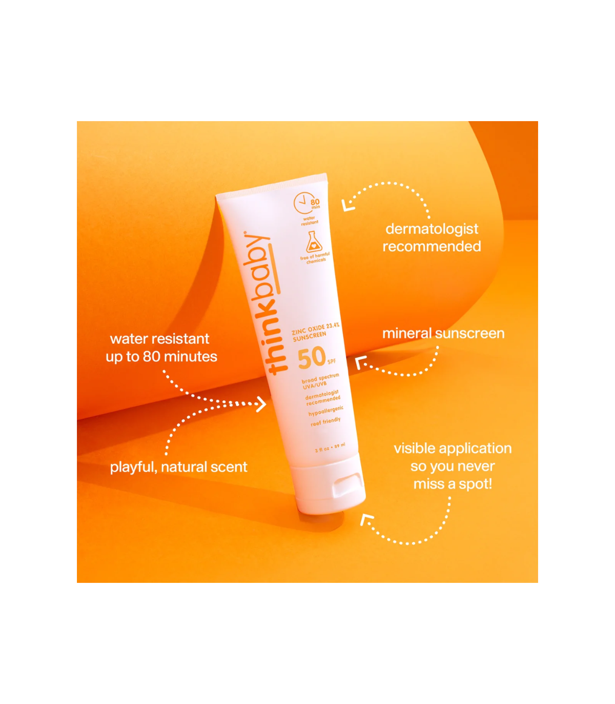 Réfléchis Sun Thinkbaby Safe Sunscreen FPS 50+ 89 ml