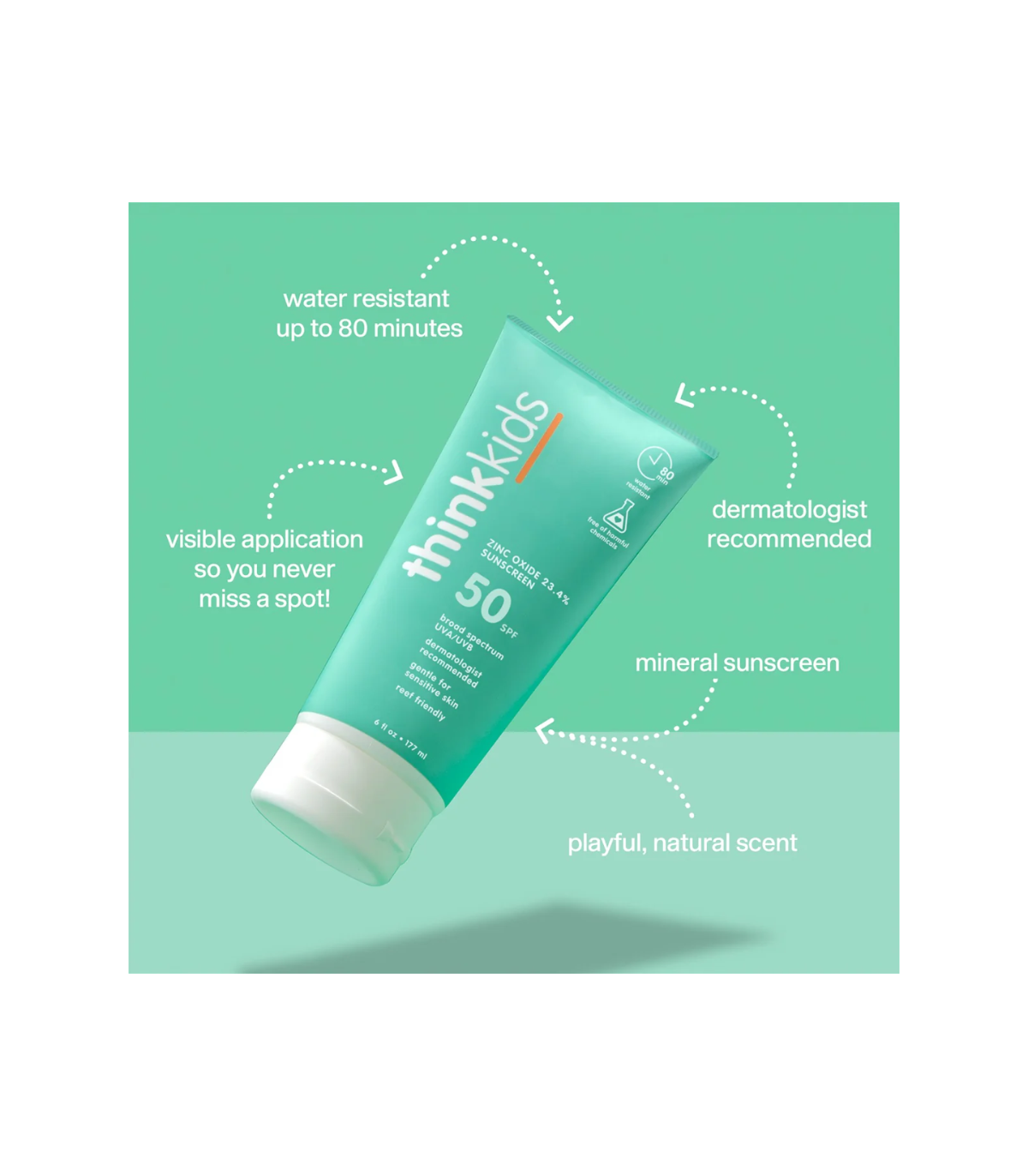 채용정보 키즈 안전 선 스크린 SPF 50 + 177 ml - 가족 크기