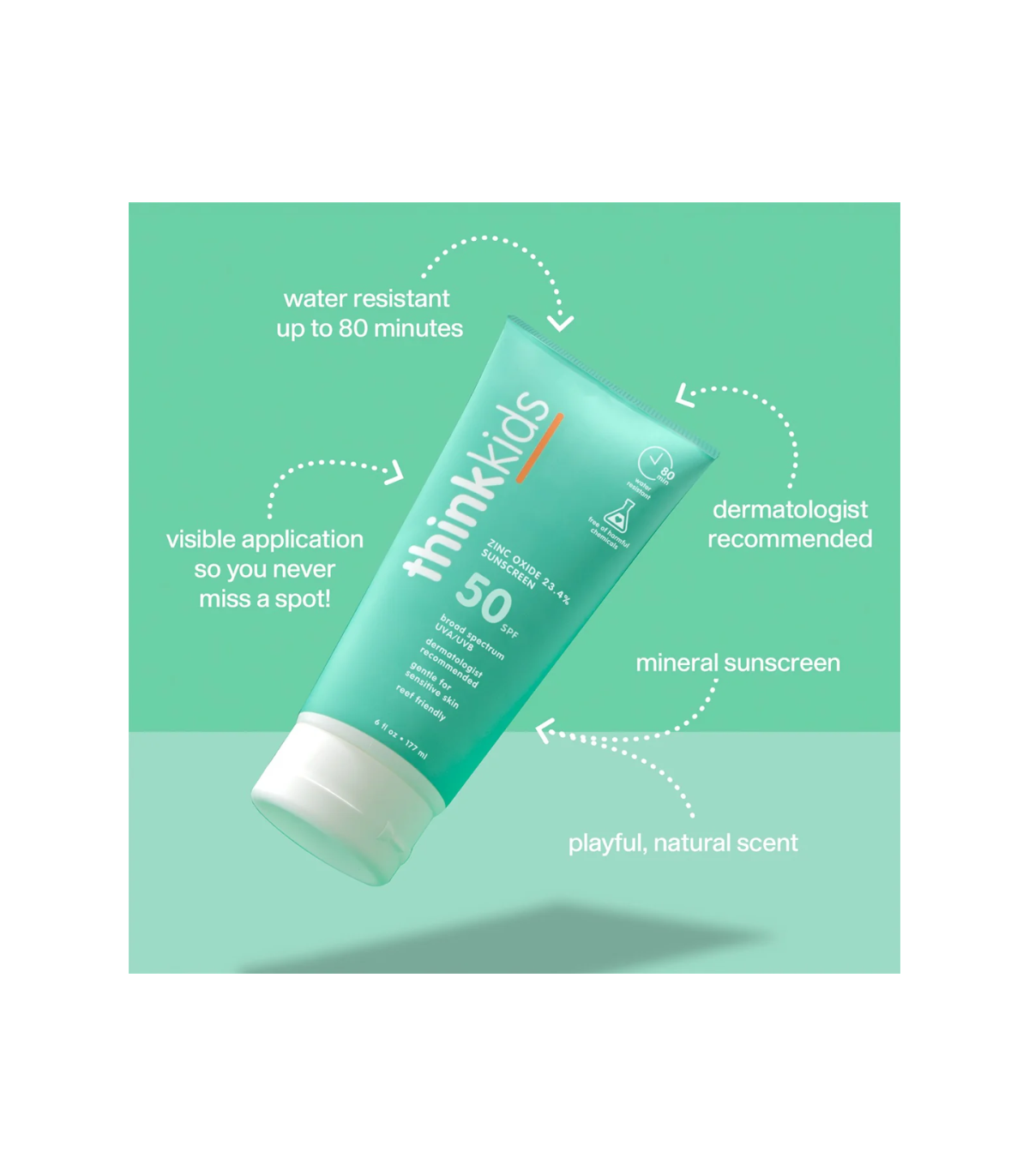 我想Sun 2. 思维方式 SPF 50 + 177 ml - Family Size
