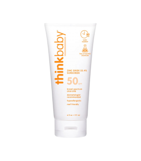 지원하다 태양 Thinkbaby 안전 선 스크린 SPF 50 + 177 ml - 가족 크기