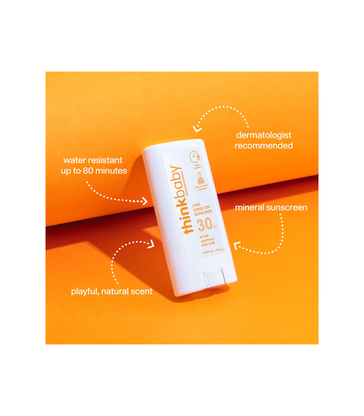 ThinkSun Thinkbaby 선스크린 스틱 SPF 30+ 18.4g