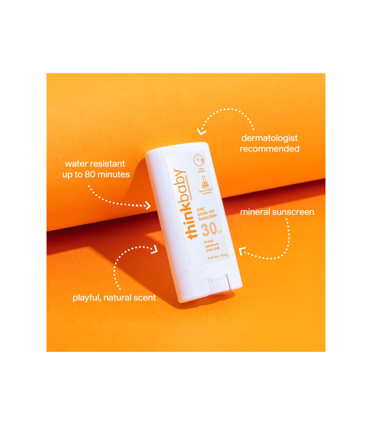 ThinkSun Thinkbaby 선스크린 스틱 SPF 30+ 18.4g