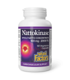 Natural Factors Nattokinase 100 mg 60 Capsules de légumes