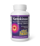 Natural Factors Nattokinase 100 mg 60 Veggie Capsules